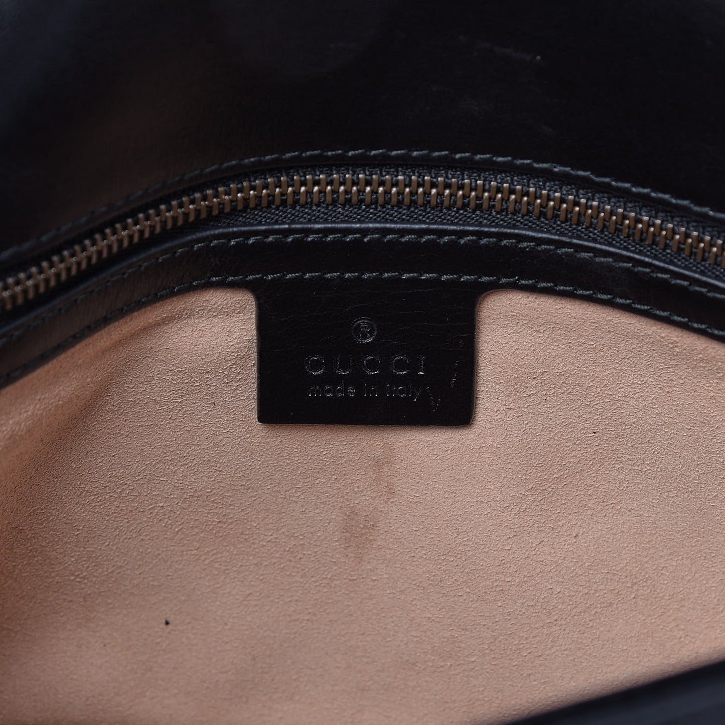 Calfskin Matelasse Small GG Marmont Shoulder Bag Black