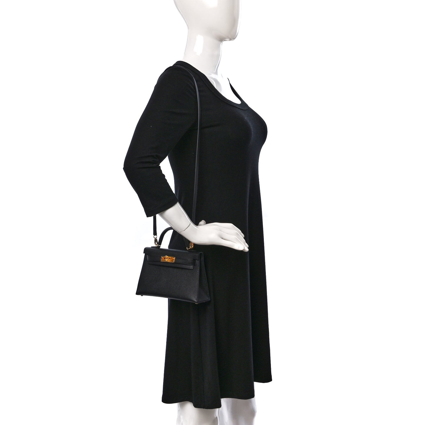 Epsom Mini Kelly Sellier 20 Black
