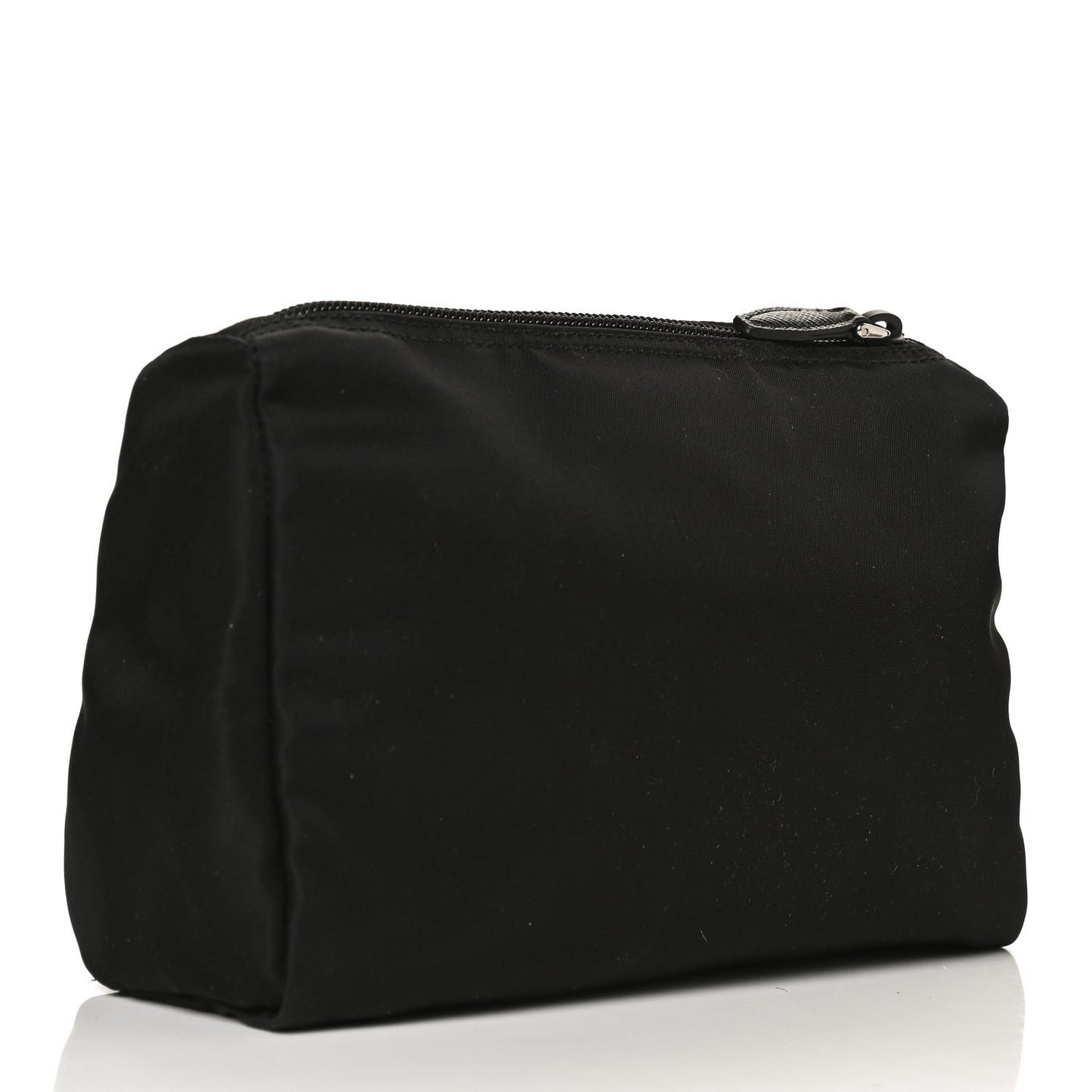 Nylon Tessuto Cosmetic Pouch Black