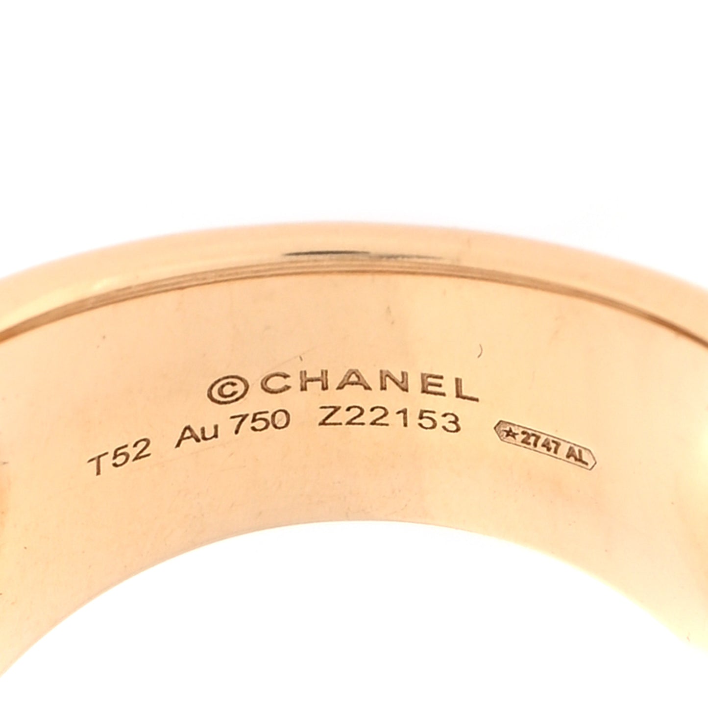 18K Yellow White Gold Diamond Coco Crush Ring 53 6.5