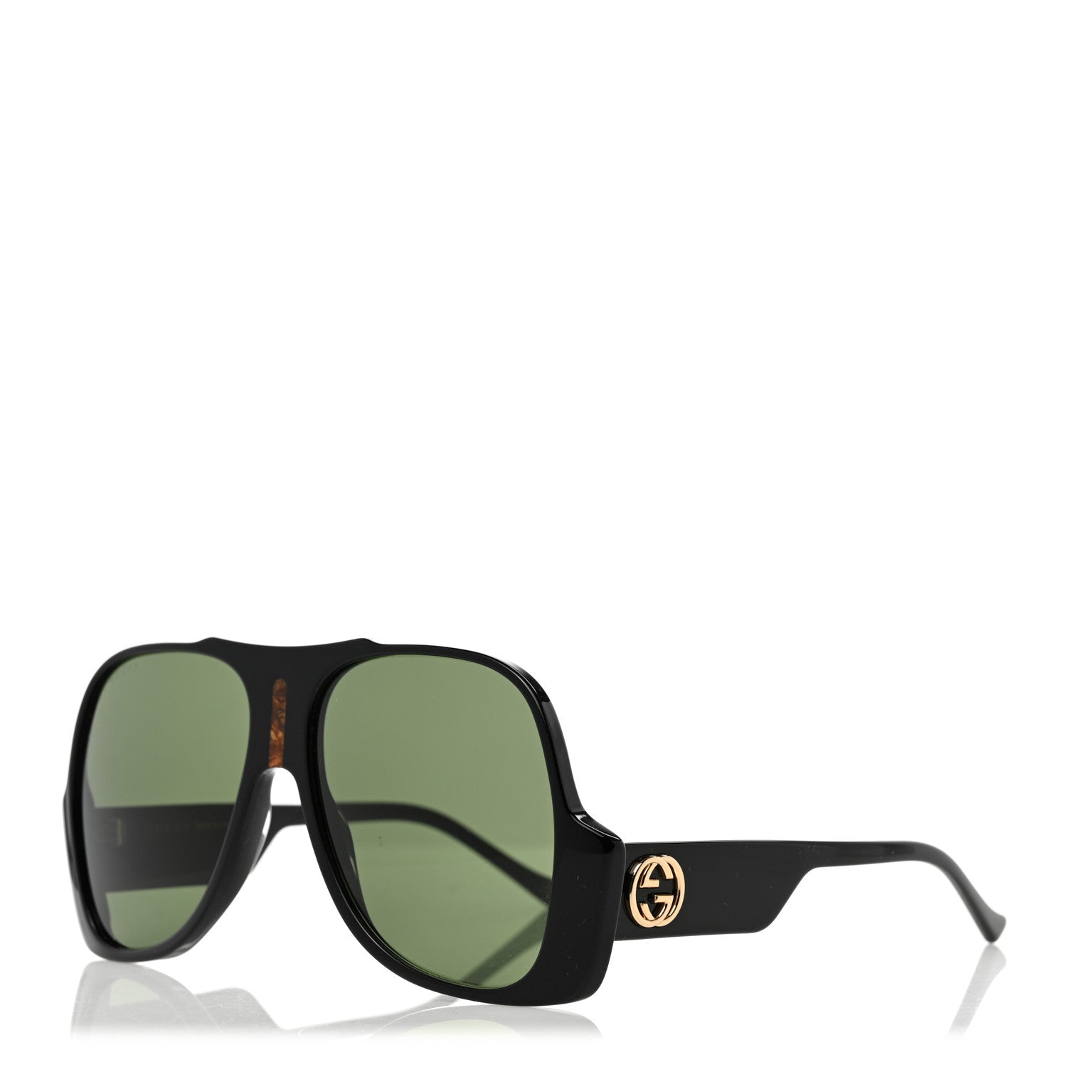 Gucci Oversized Aviator Sunglasses GG0785S Black 1395727