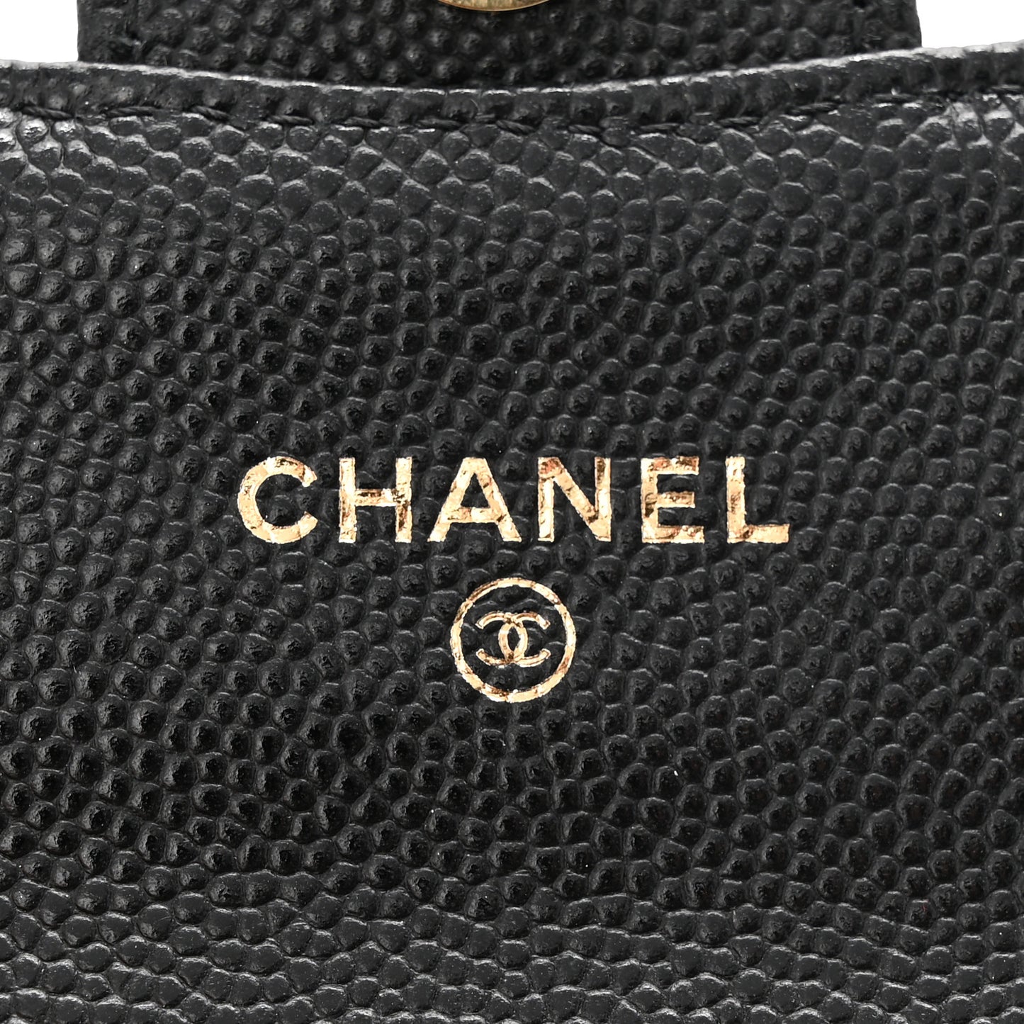 Caviar Quilted Mini Chain Belt Bag Black