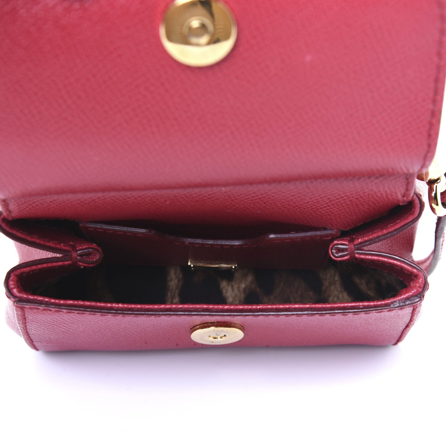 Dauphine Micro Miss Sicily Satchel Dark Red