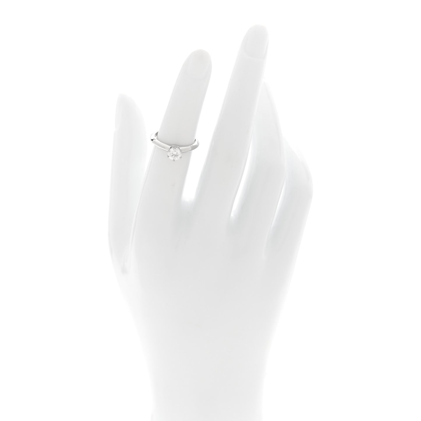 Platinum Diamond .48ct Solitaire Engagement Ring 47 4