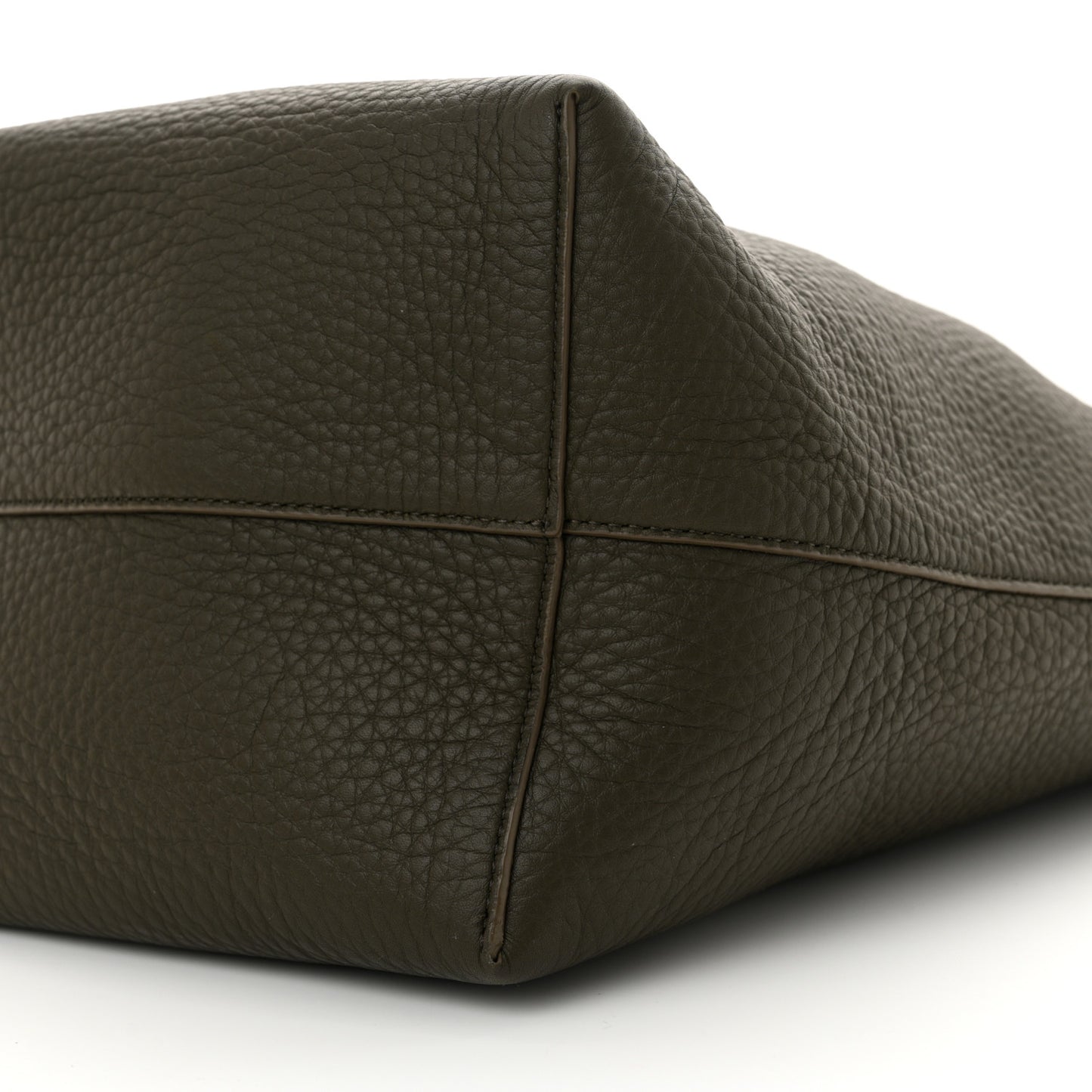 Grained Calfskin Medium N/S Park Tote Olive