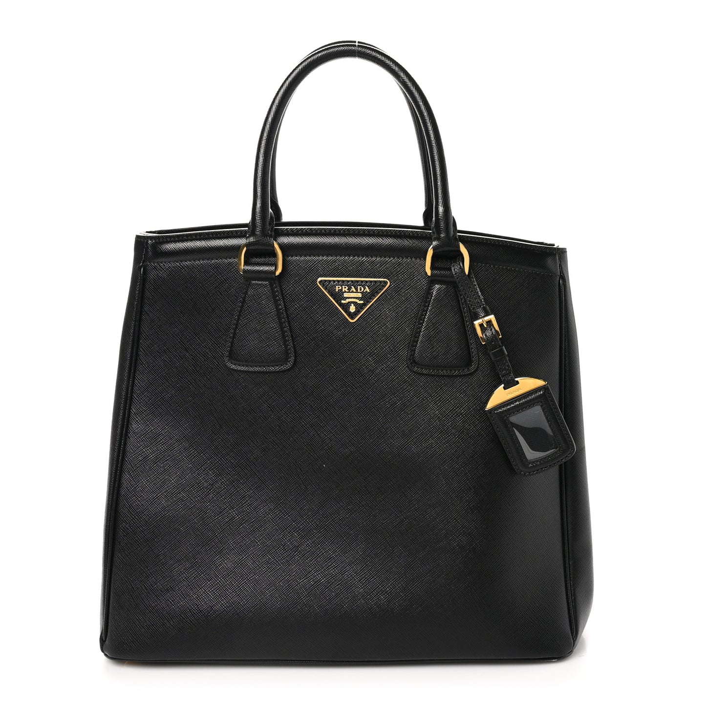Saffiano Lux Parabole Tote Black