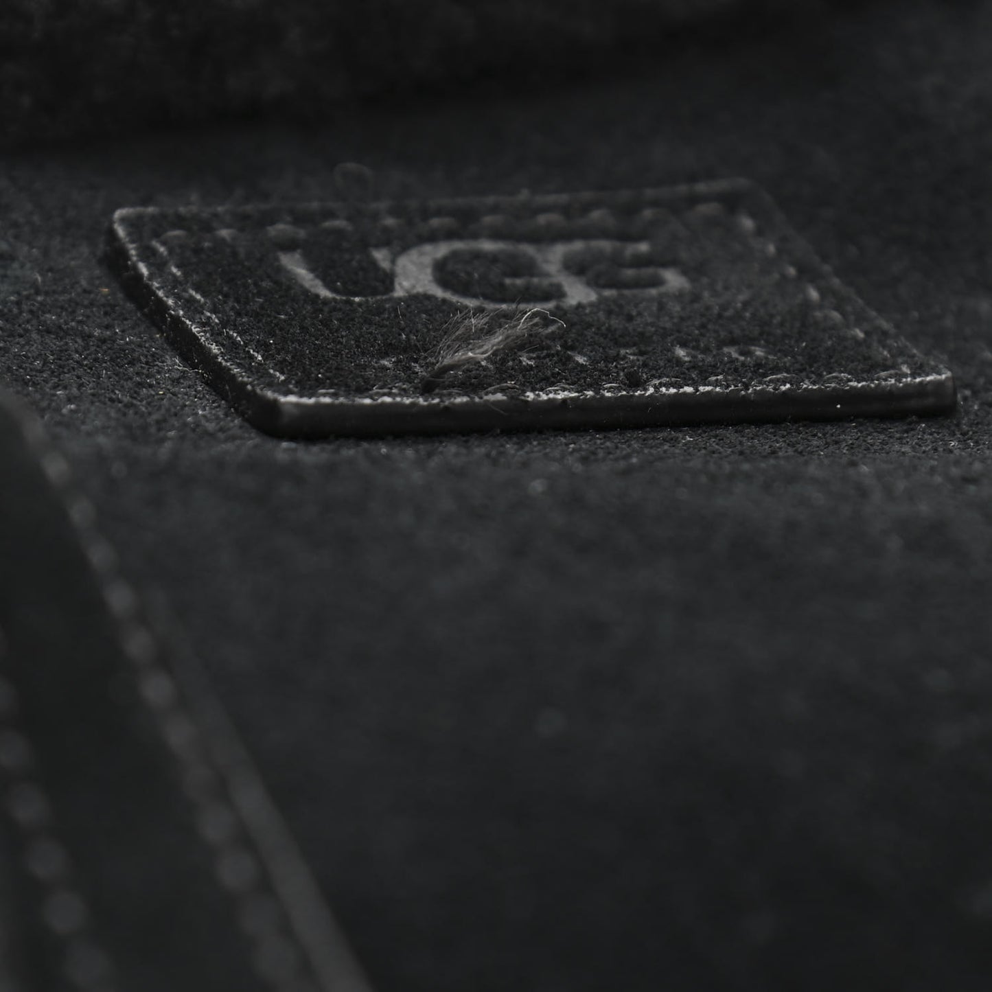 X UGG Suede Shearling Small Shopping Bag Black