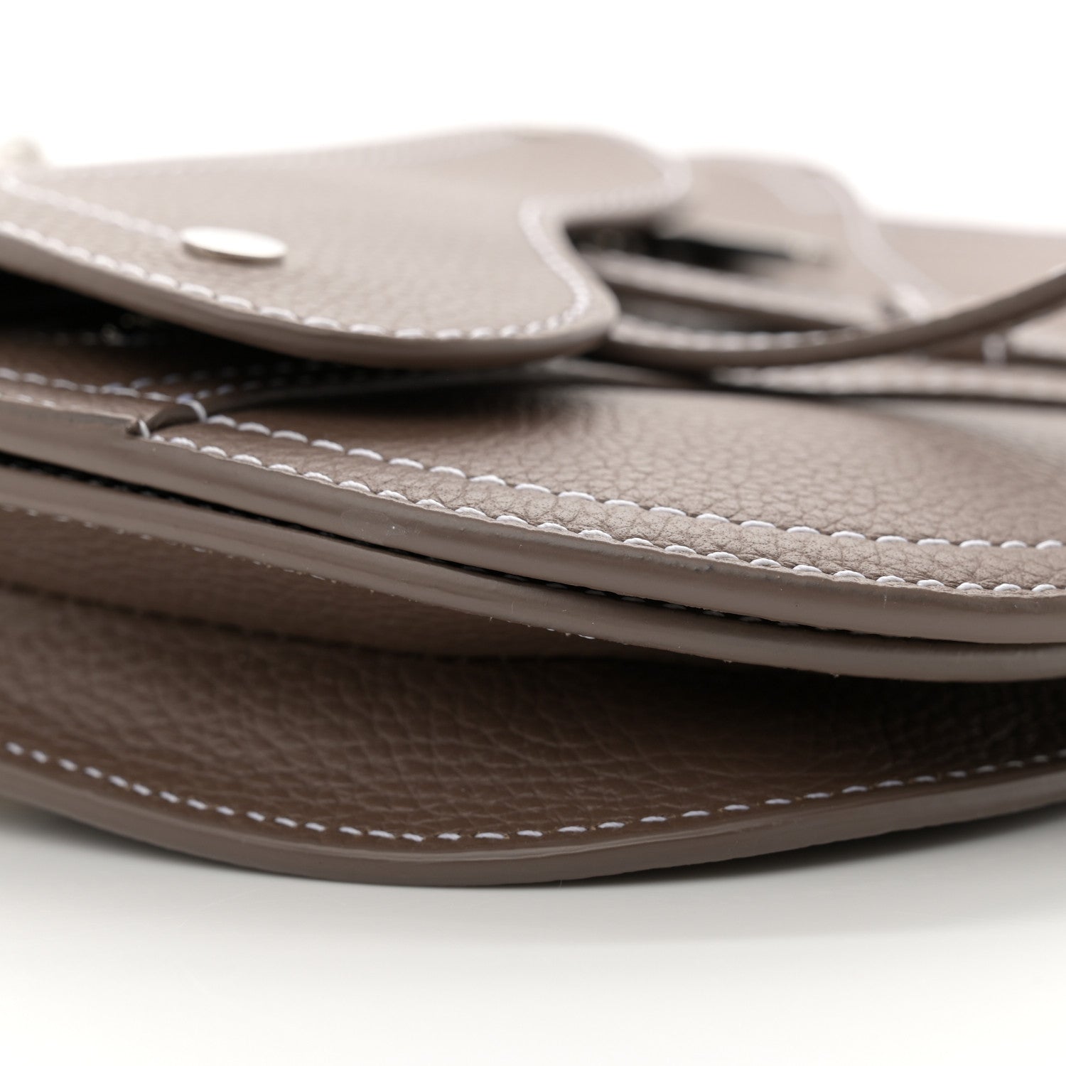 Christian Dior X KAWS Grained Calfskin Saddle Pouch Marron Multicolor 9 of 10