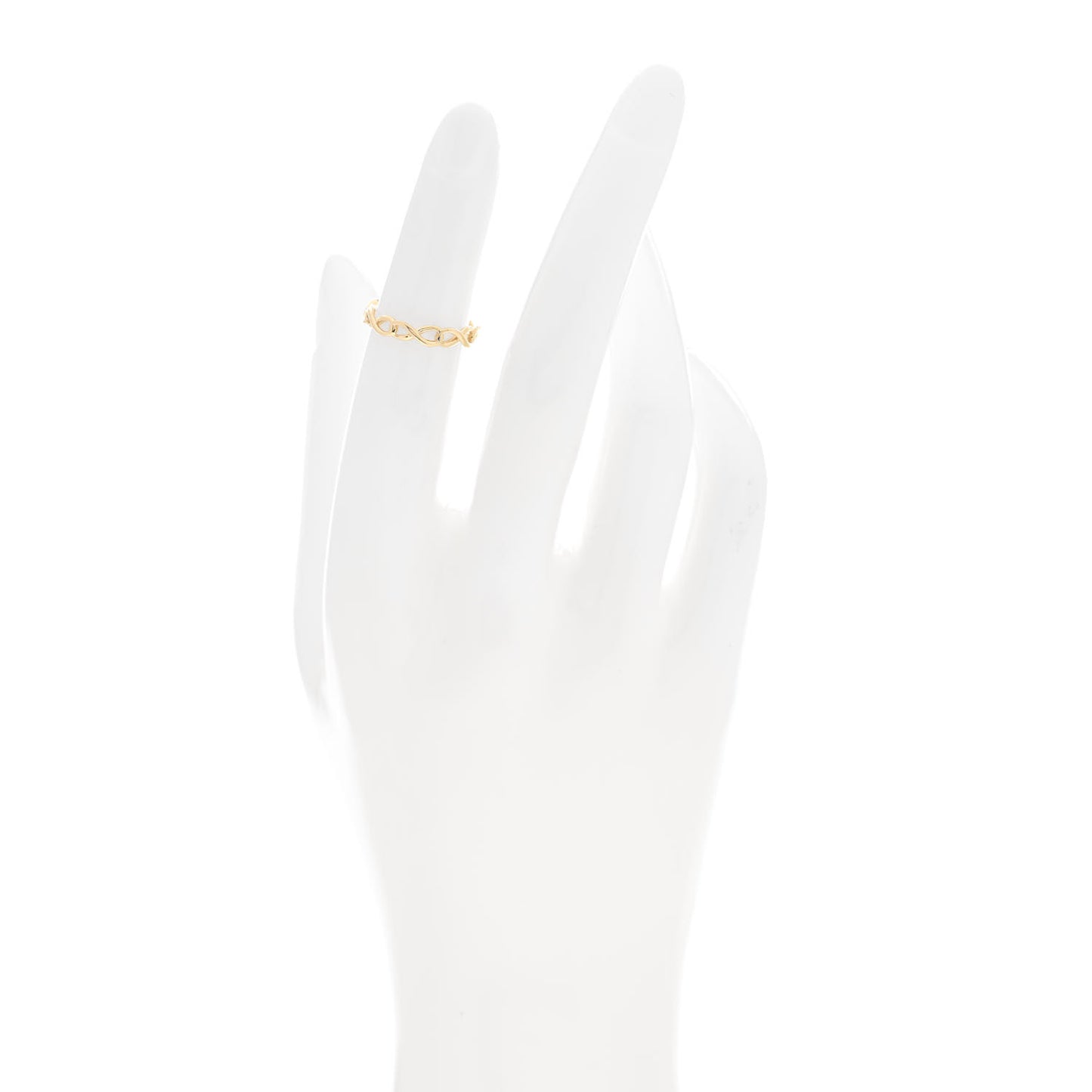 18K Yellow Gold Narrow Infinity Band Ring 45 3.5