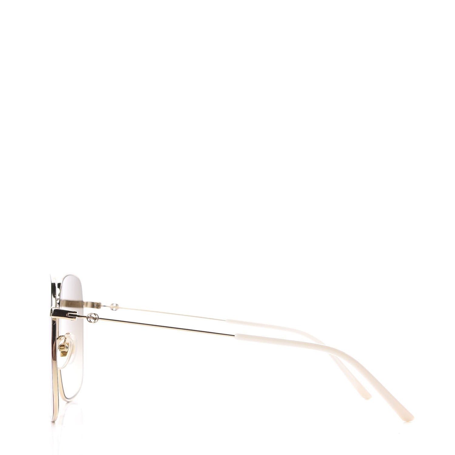Gucci Web Rectangular Frame Interlocking G Sunglasses GG0394S Green Red 3 of 8
