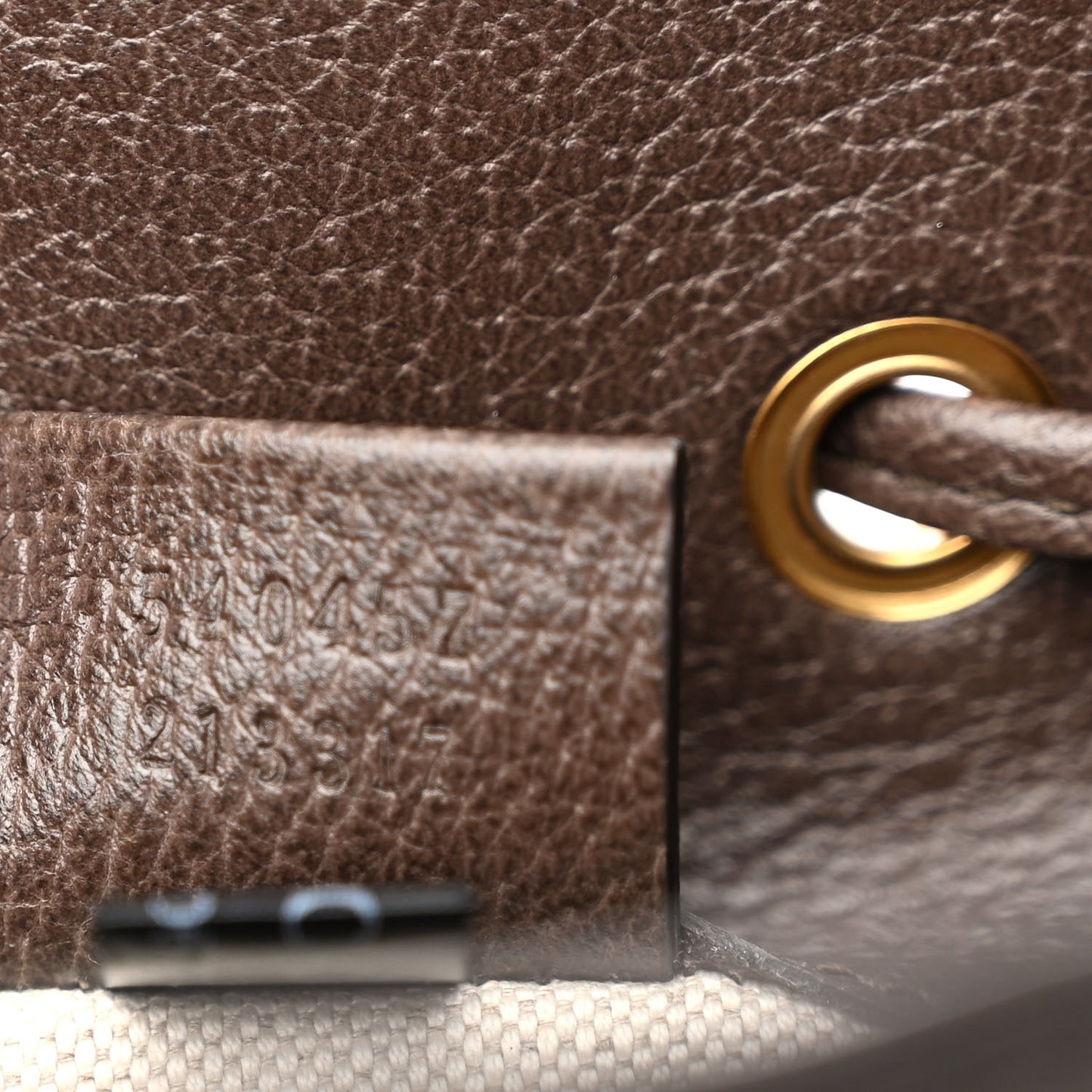 GG Supreme Monogram Web Ophidia Bucket Bag Brown