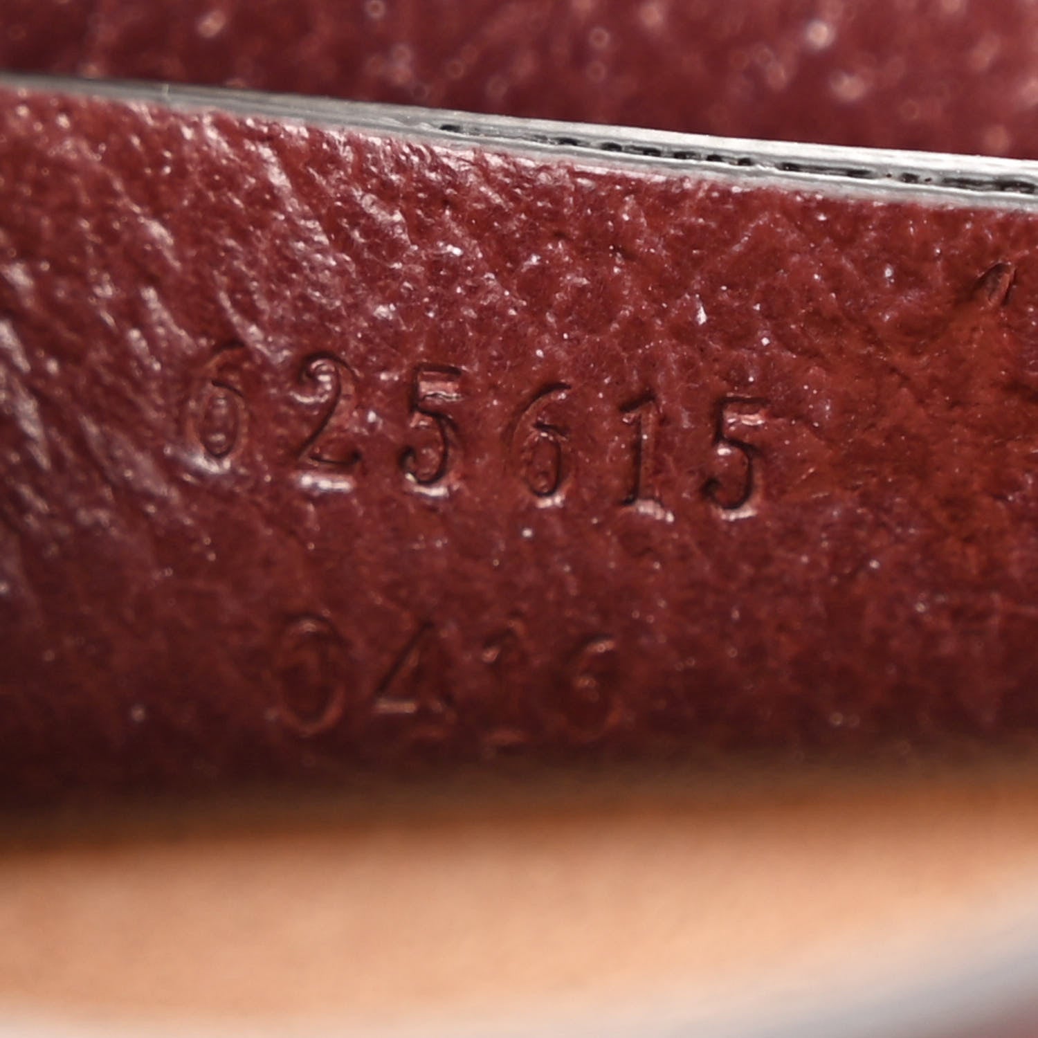 Gucci Monogram Textured Dollar Calfskin Mini Horsebit 1955 Crossbody Bag Sahara Rubino Chardonnay 7 of 11