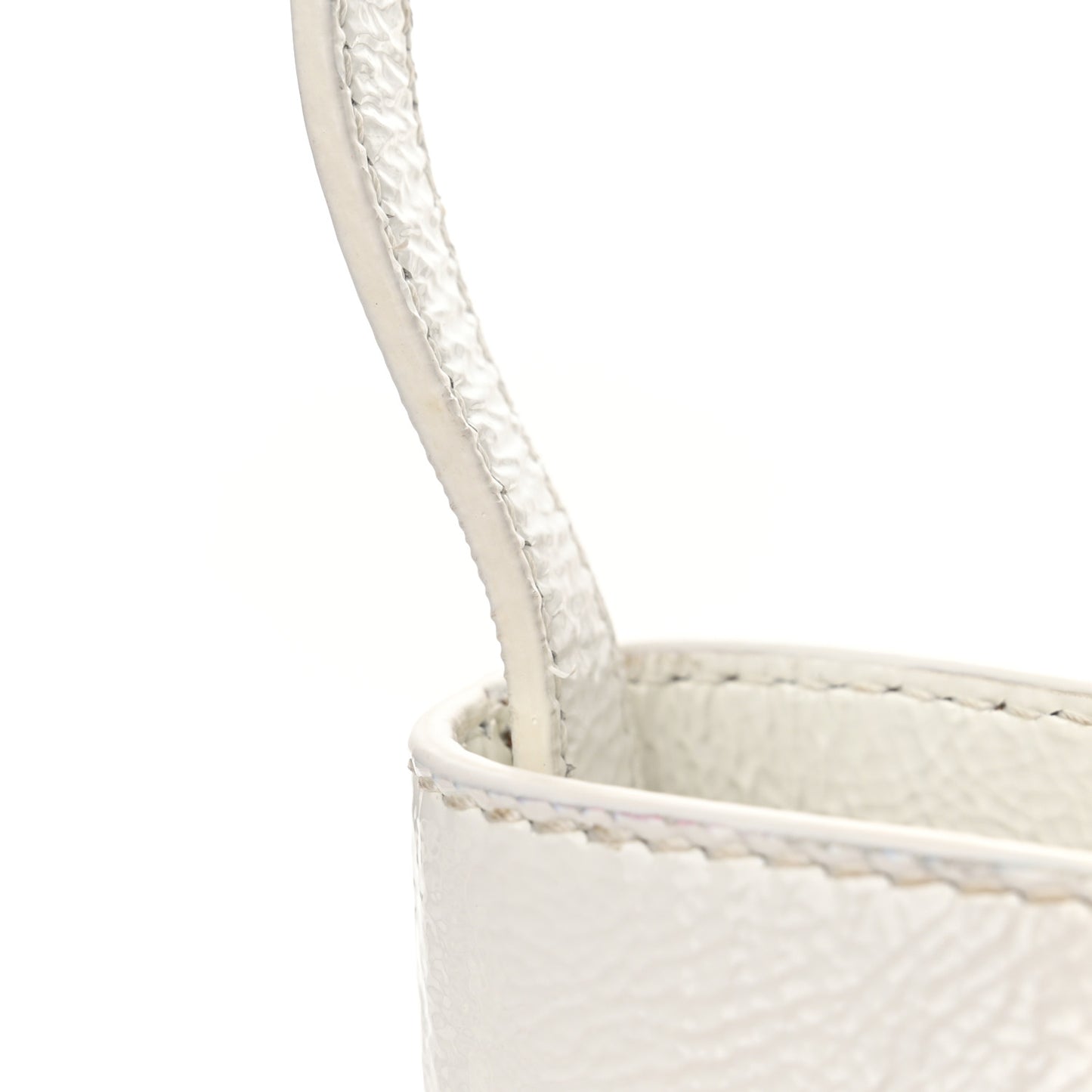 Patent Calfskin Etta Crossbody White