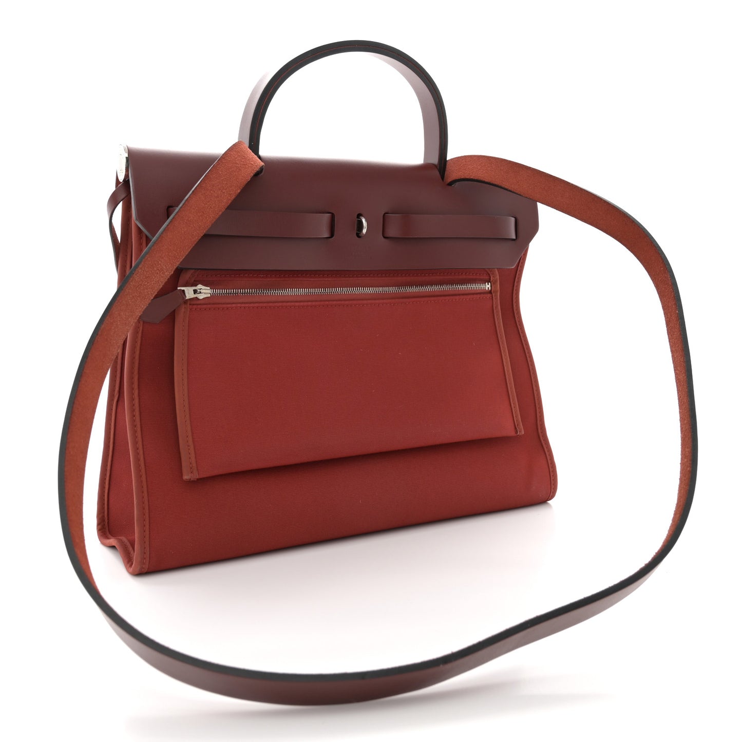Vache Hunter Toile Herbag Zip 31 PM Rouge H Brique