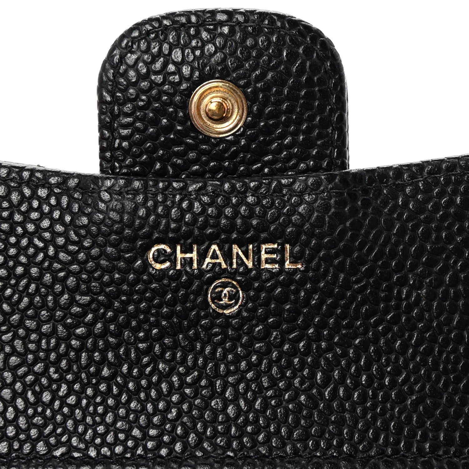 Chanel Caviar Quilted Compact Flap Wallet Black 6 of 9