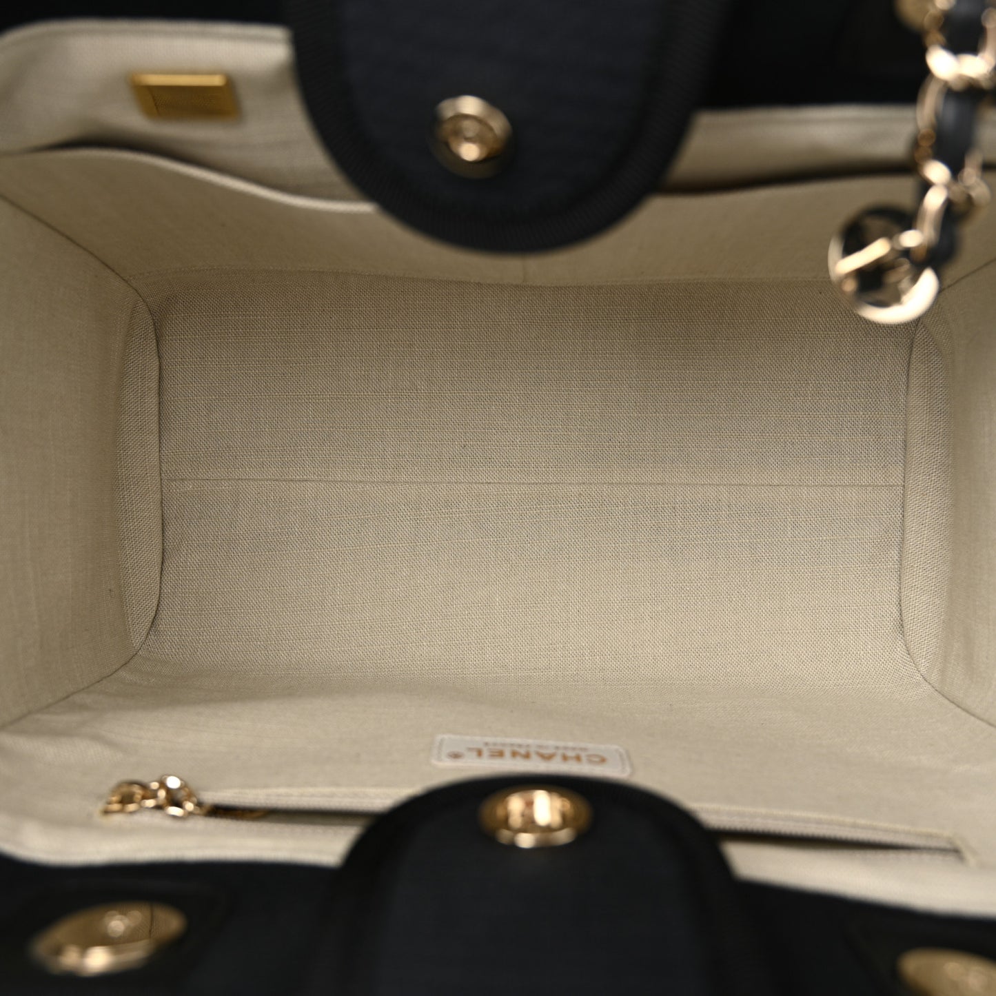 Mixed Fibers Small Deauville Tote Black