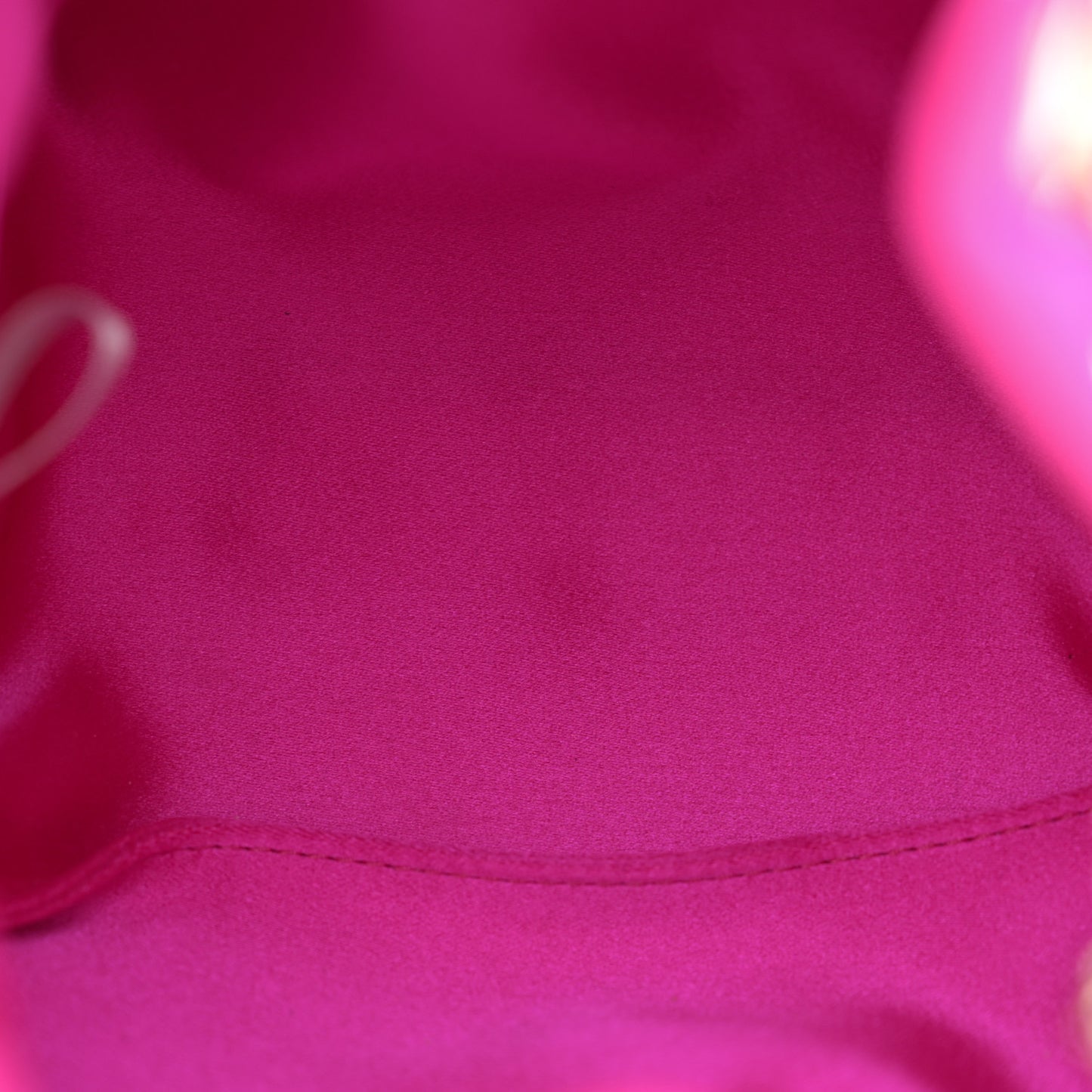 Satin Fringe Bon Bon Bag Fuchsia