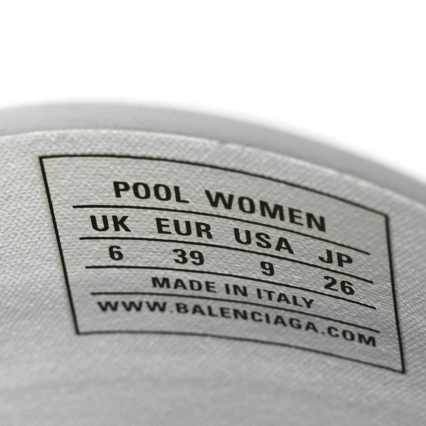 Rubber Womens Logo Pool Slide Sandals 39 Black White