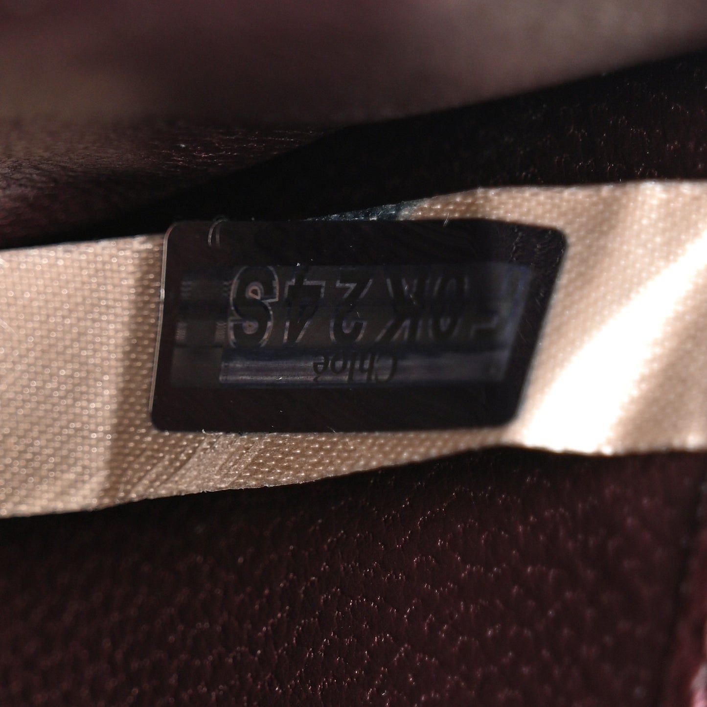 Grained Calfskin Marcie Medium Compact Wallet Oxblood