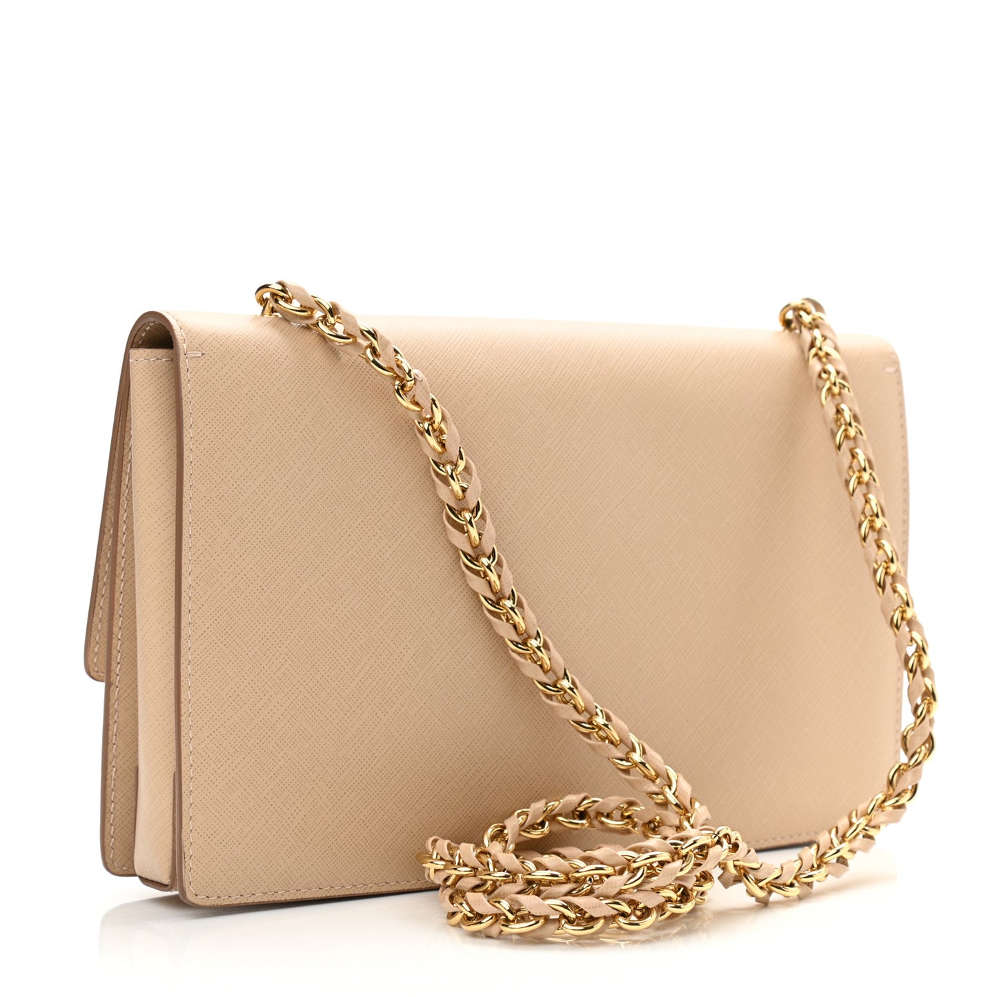 Hammered Calfskin Vara Bow Chain Bag New Bisque