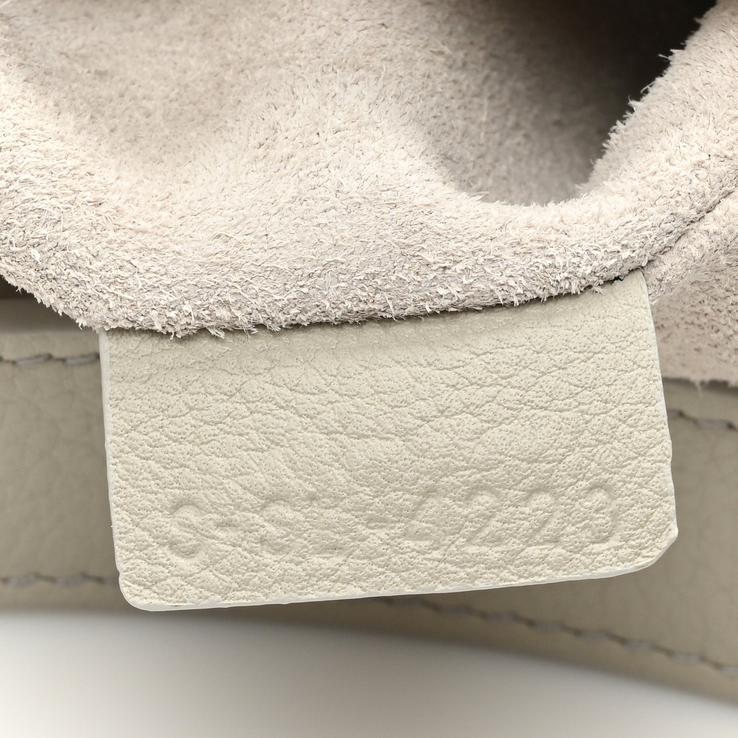 Supple Calfskin Cuir Triomphe Heloise Shoulder Bag Light Stone