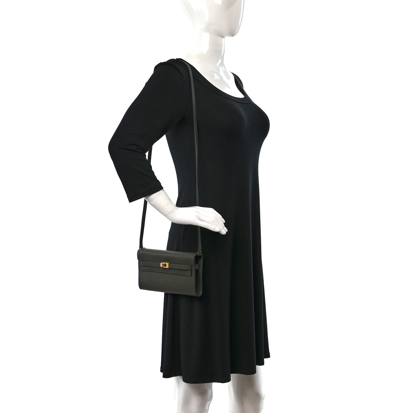 Epsom Kelly Wallet To Go Vert De Gris
