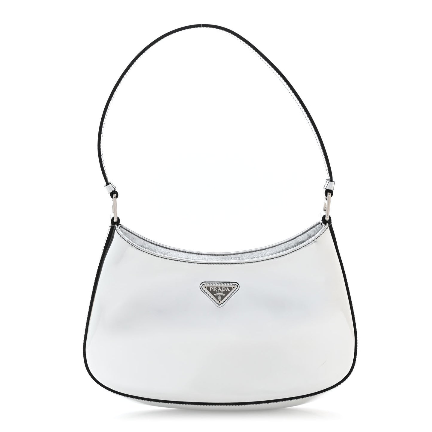 Spazzolato Cleo Shoulder Bag Argento