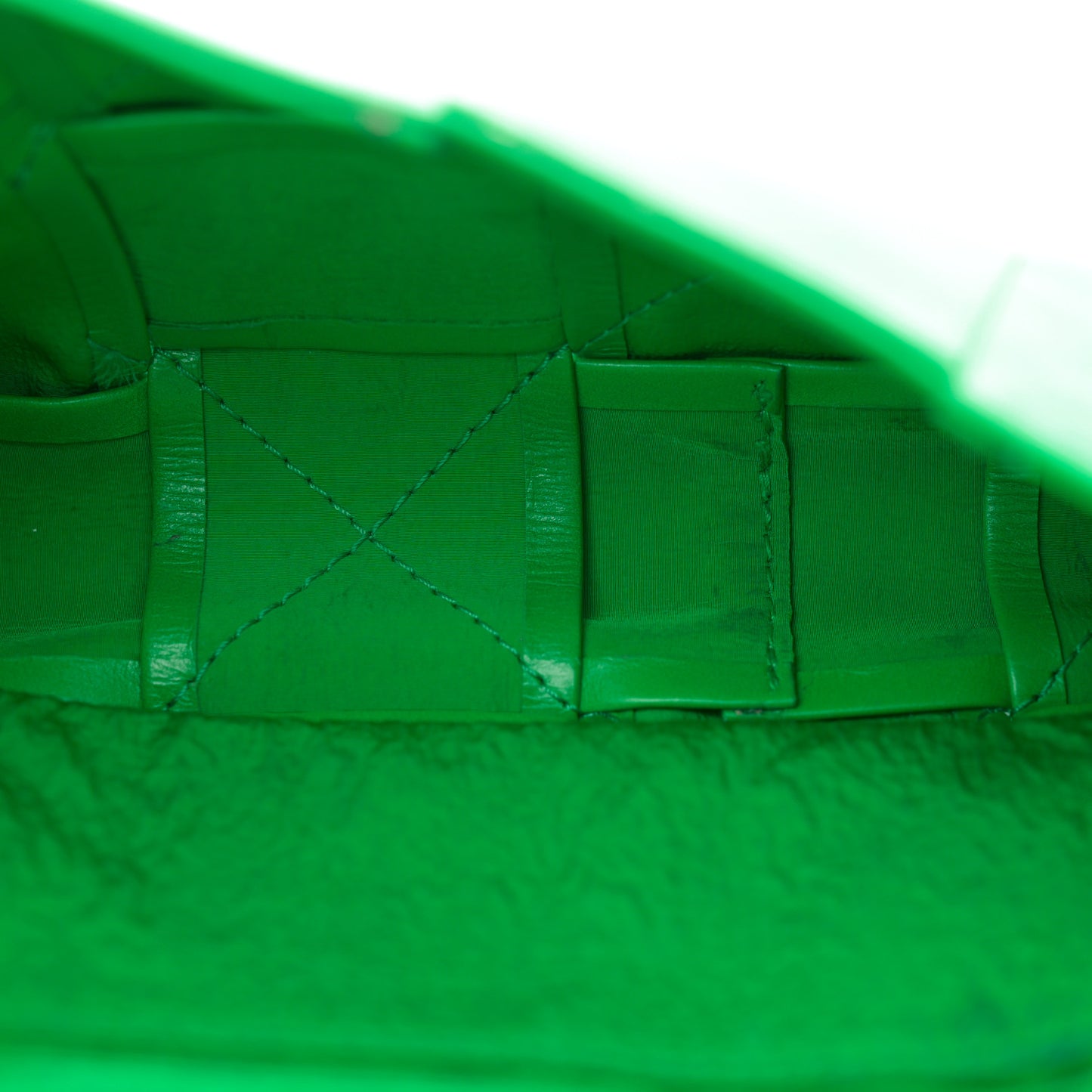 Paper Calfskin Intreccio Cassette Belt Bag Parakeet