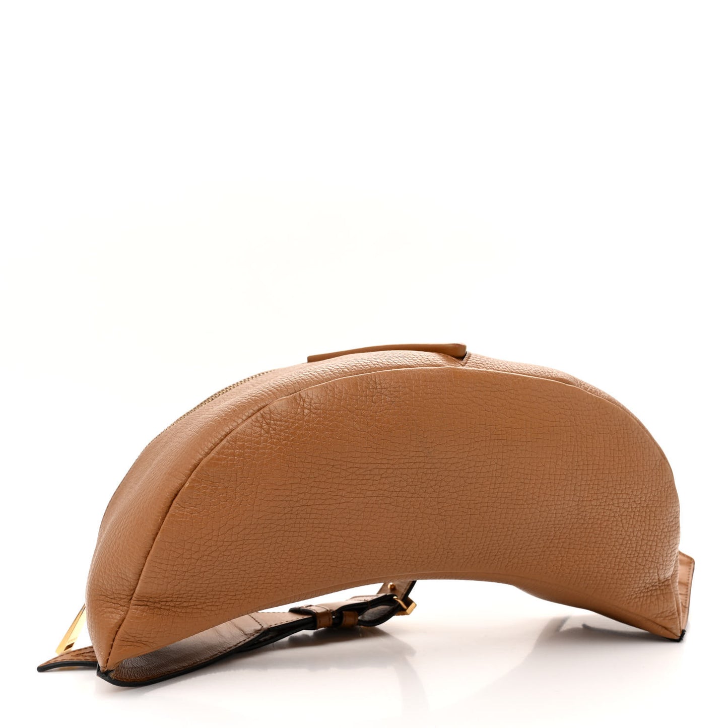 Grained Calfskin Greca Belt Bag Brown