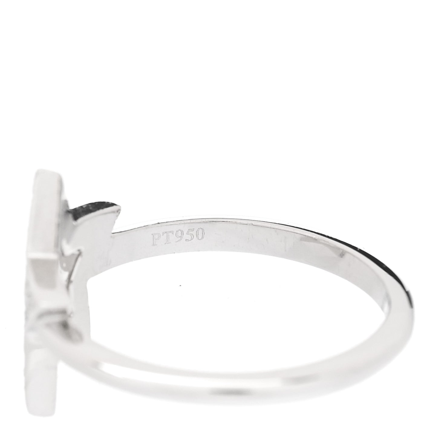 Platinum Diamond Star Ring 52 6