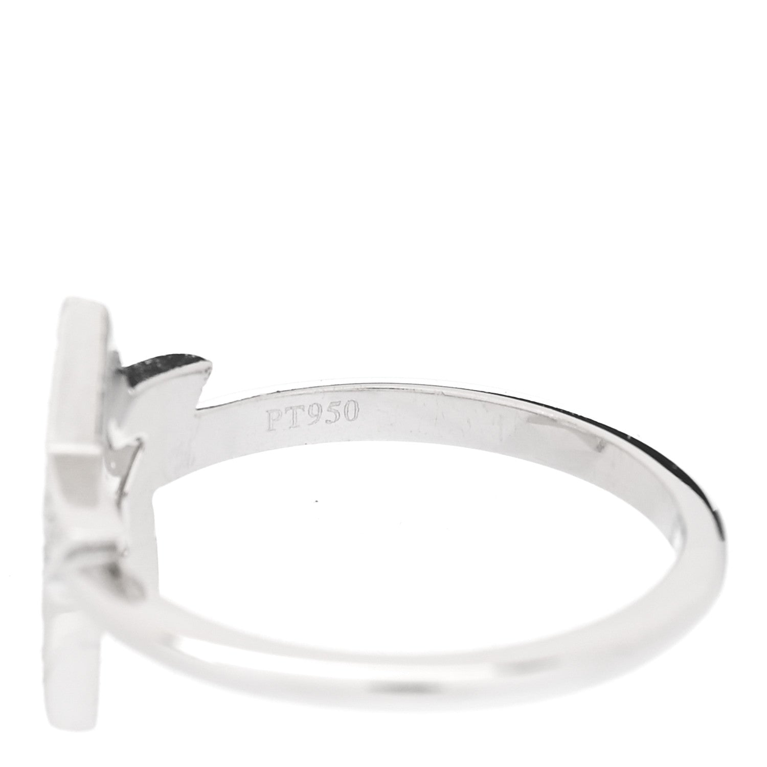Tiffany Platinum Diamond Star Ring 52 6 5 of 6