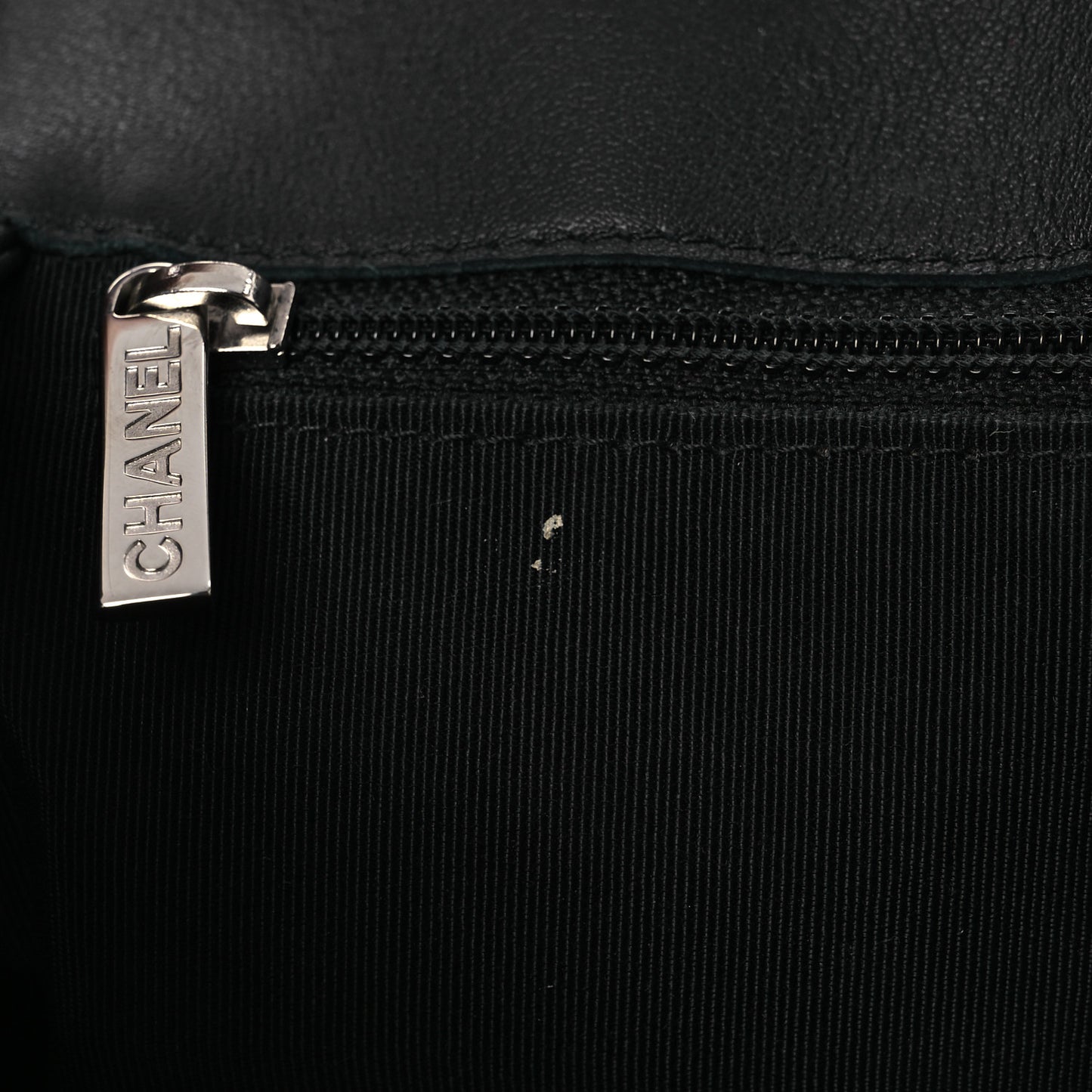 Calfskin Quilted Large CC Shopping Tote Black