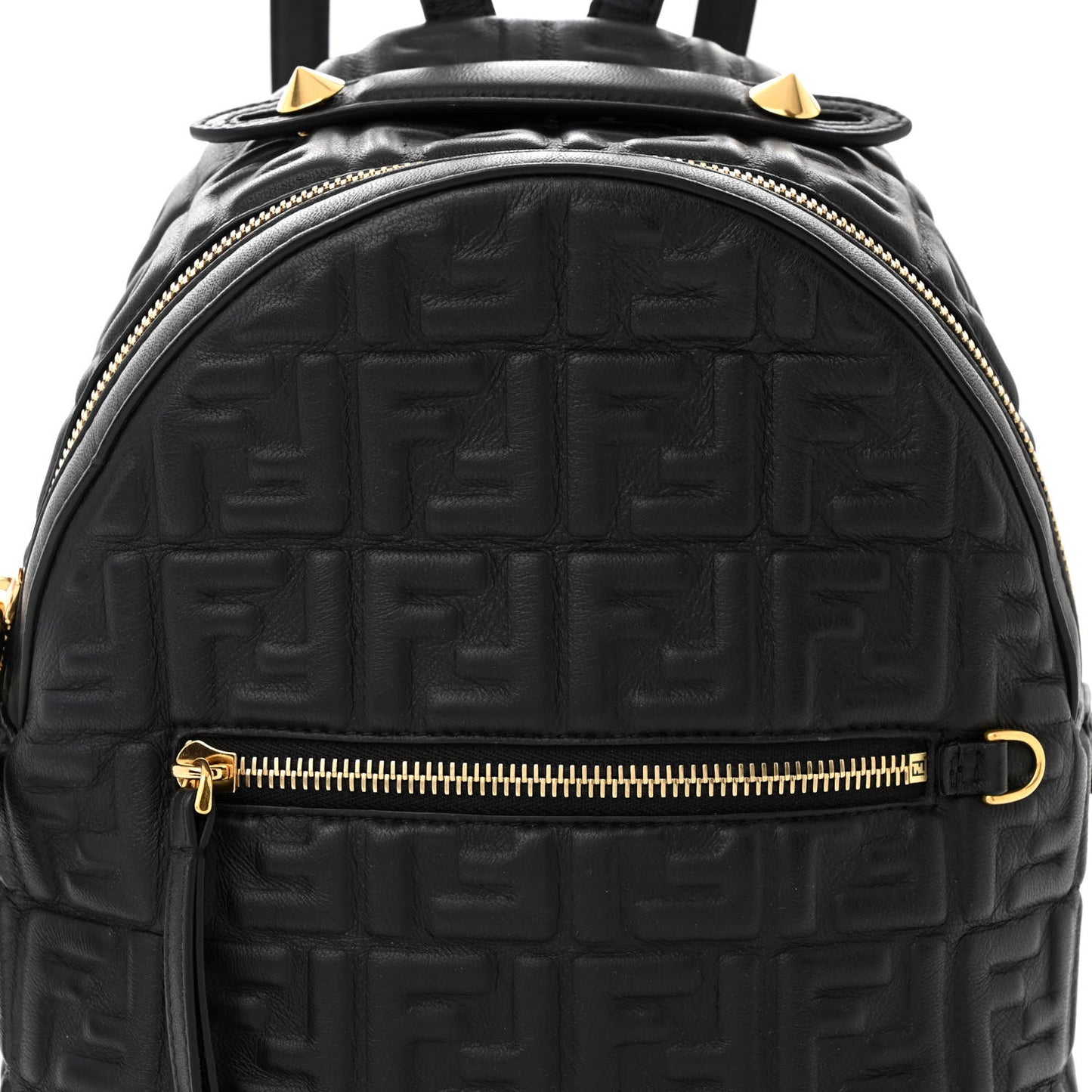 Nappa FF 1974 Embossed Mini Backpack Black