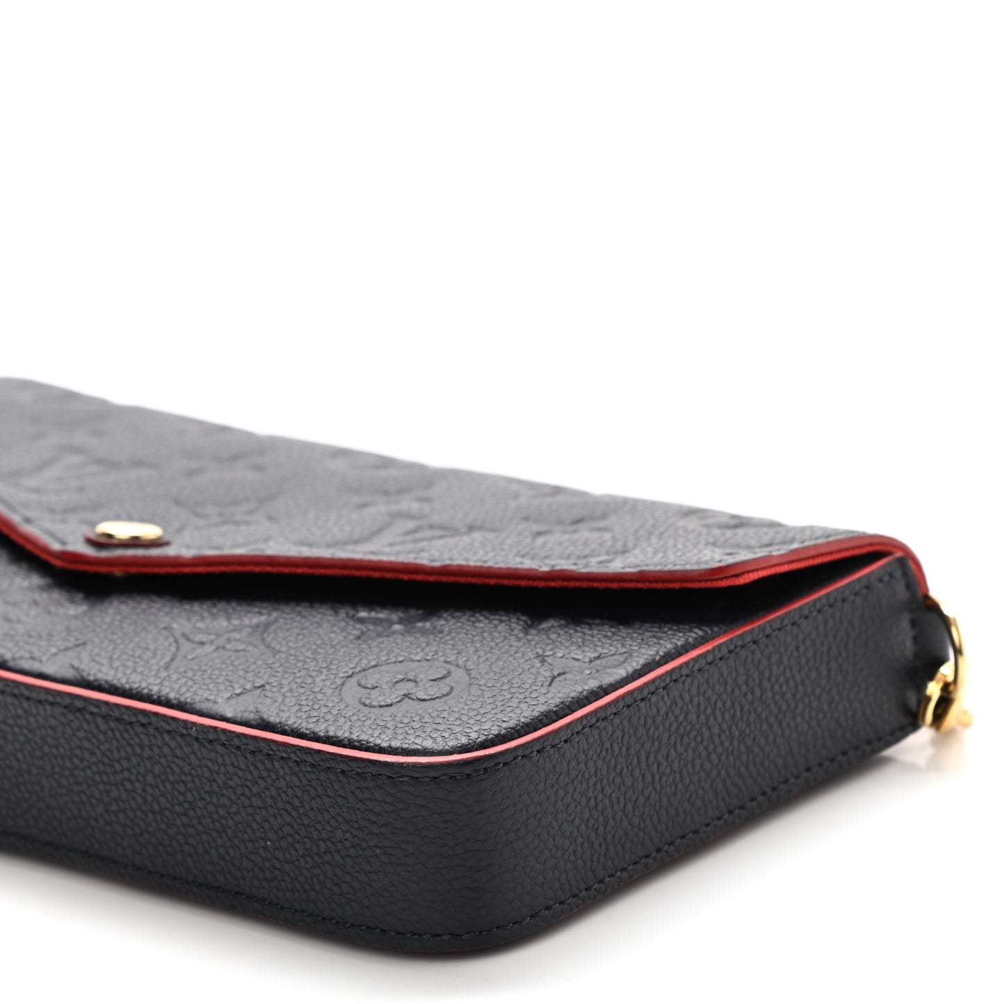 Empreinte Pochette Felicie Chain Wallet Marine Rouge