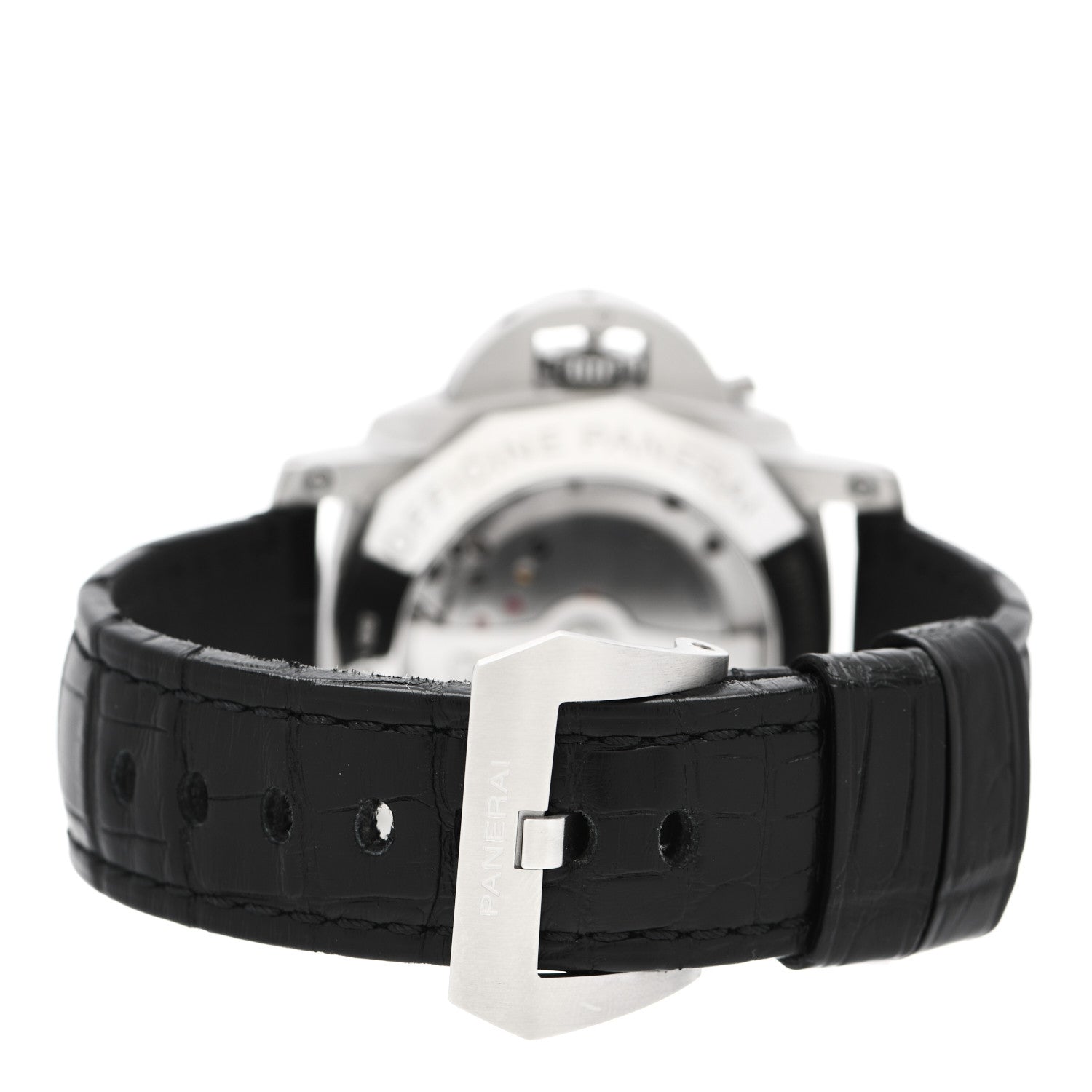 Panerai Stainless Steel Alligator 44mm 1950 3 Days GMT Power Reserve Automatic Watch Black PAM00321 3 of 6