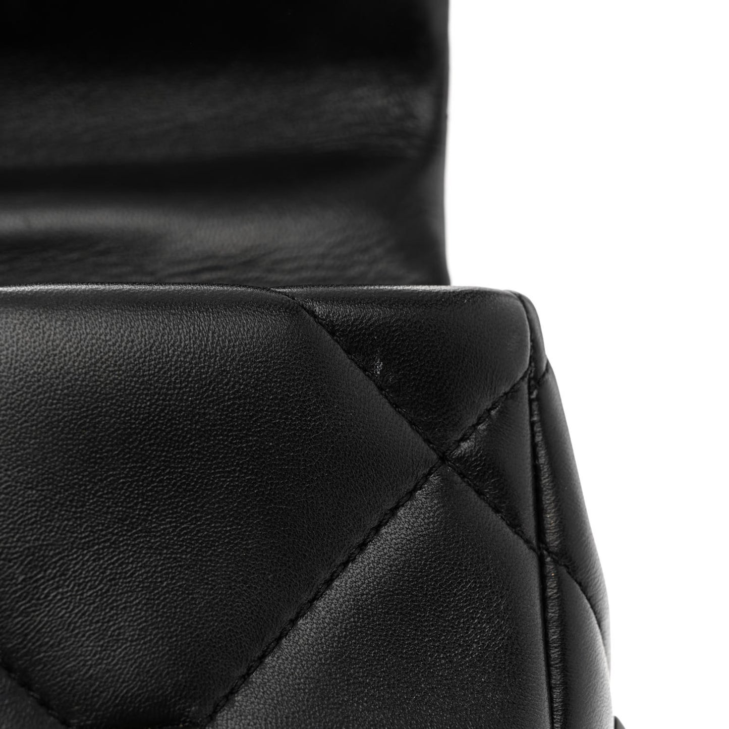 Nappa Monochrome Medium Roman Stud Shoulder Bag Black