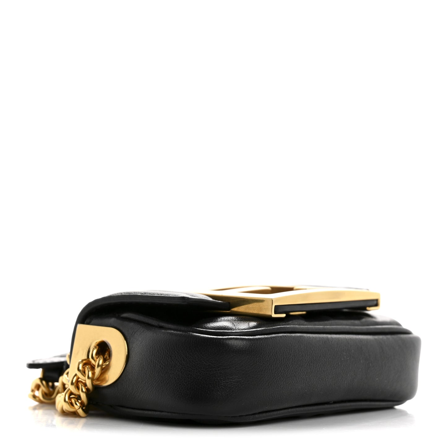 Nappa Matisse FF Embossed Nano Chain Baguette Black