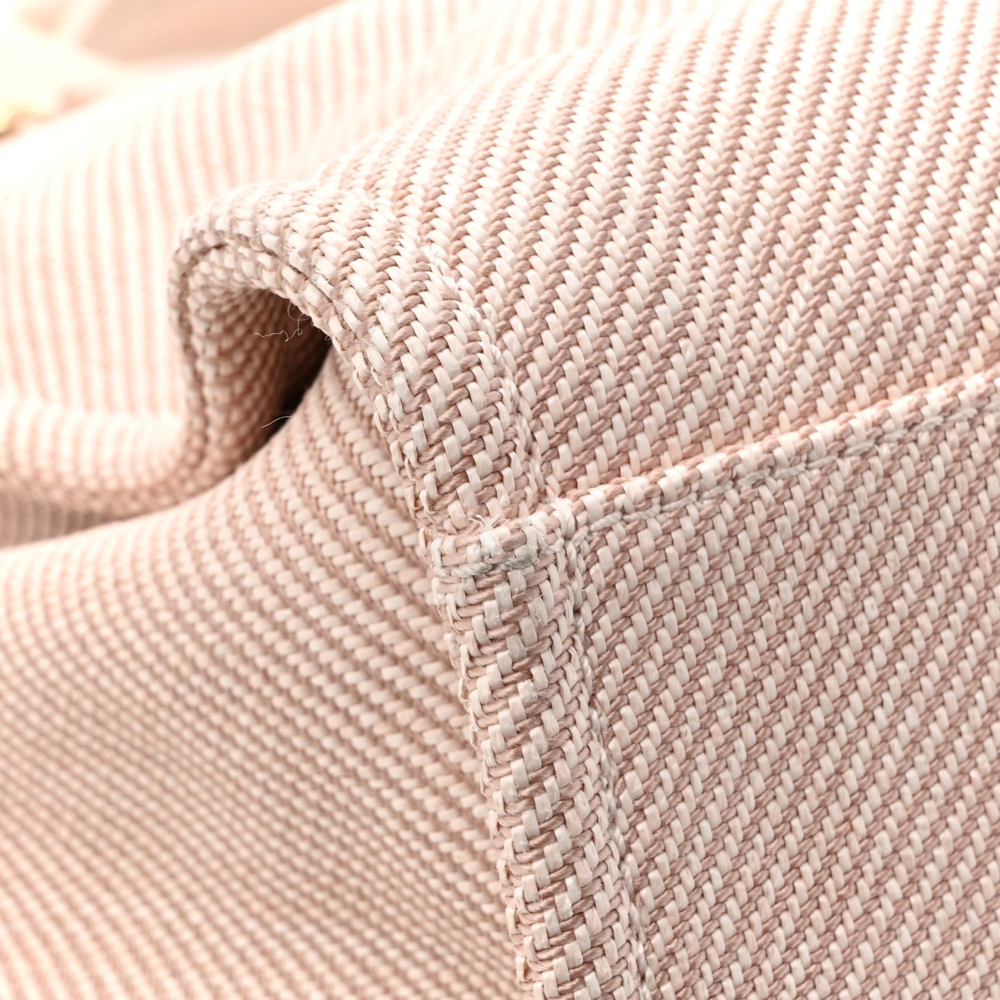 Mixed Fibers Calfskin Medium Deauville Tote Light Pink