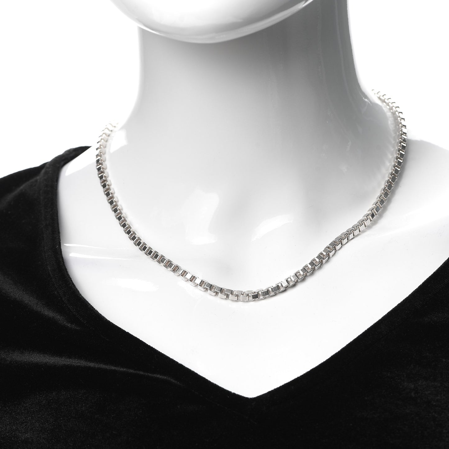 Sterling Silver 4mm Venetian Link Necklace