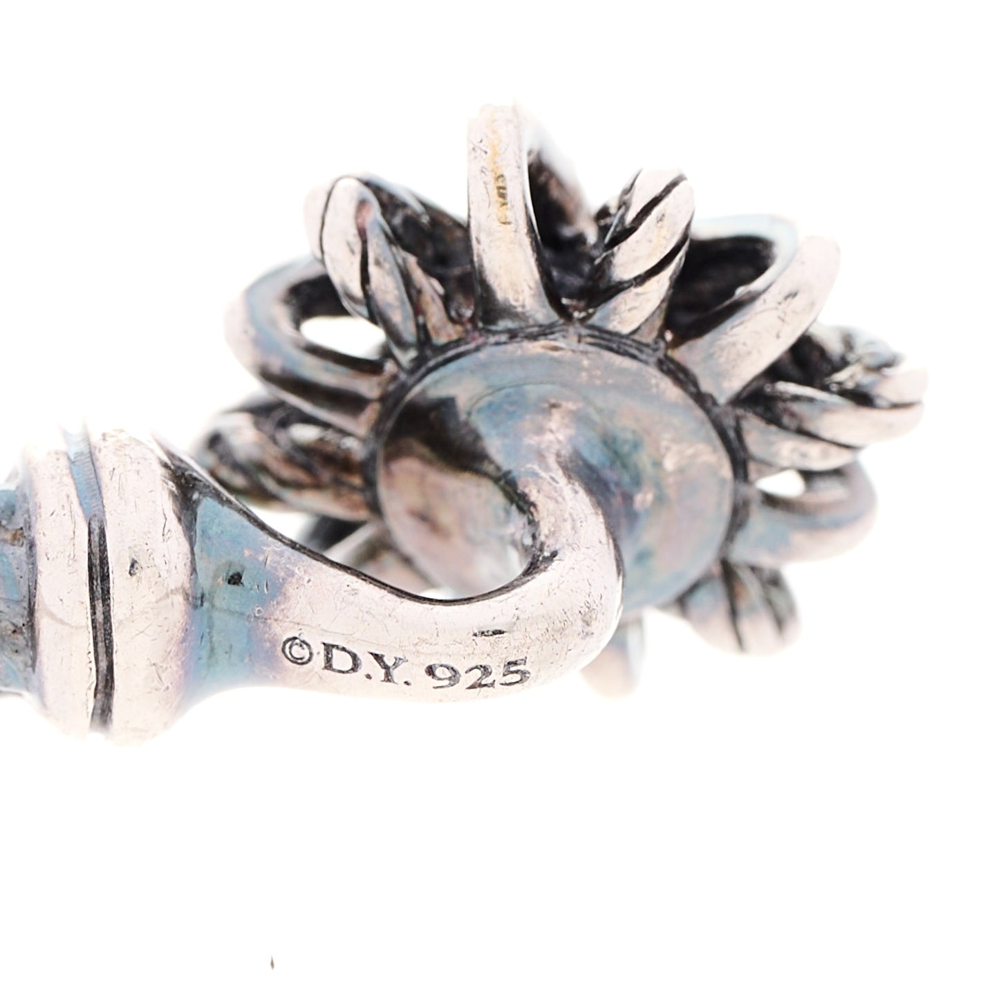 Sterling Silver Diamond Starburst Bracelet