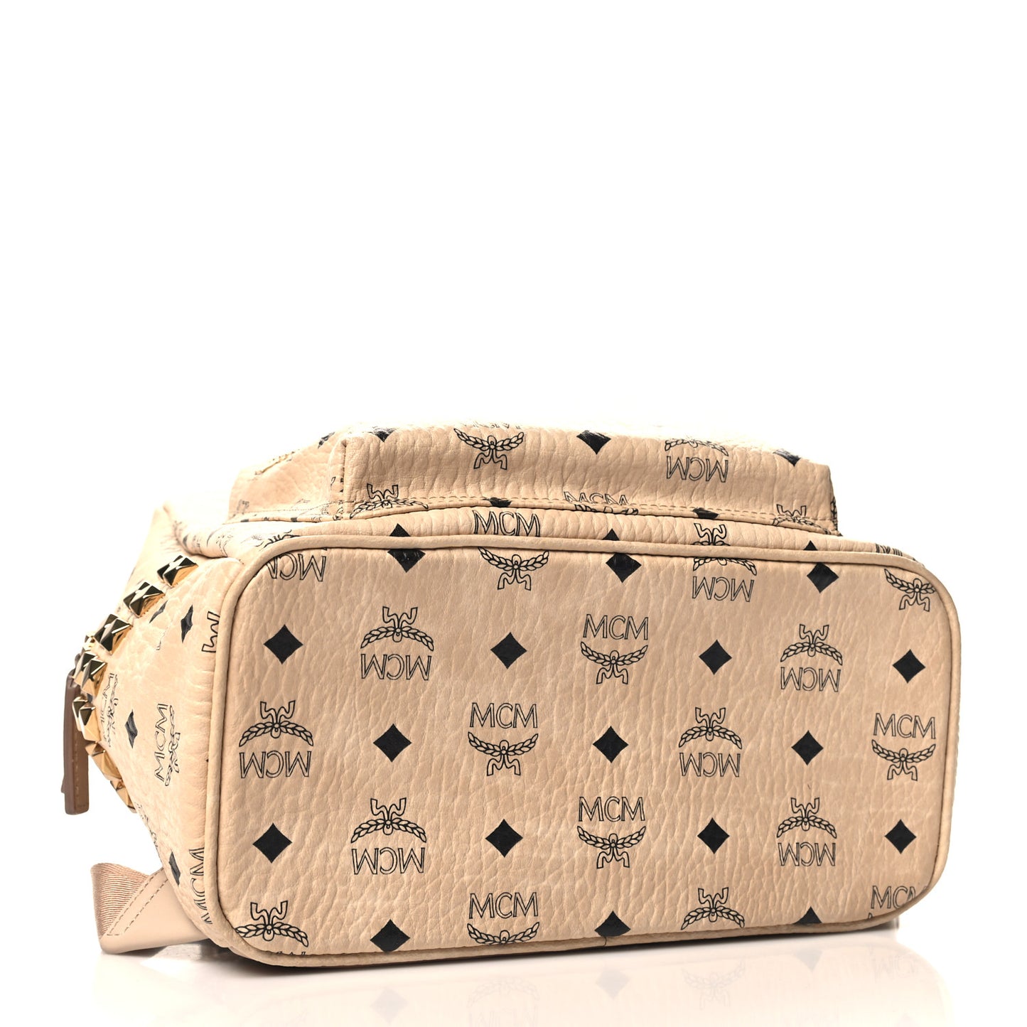 Visetos Small Side Stud Stark Backpack Beige