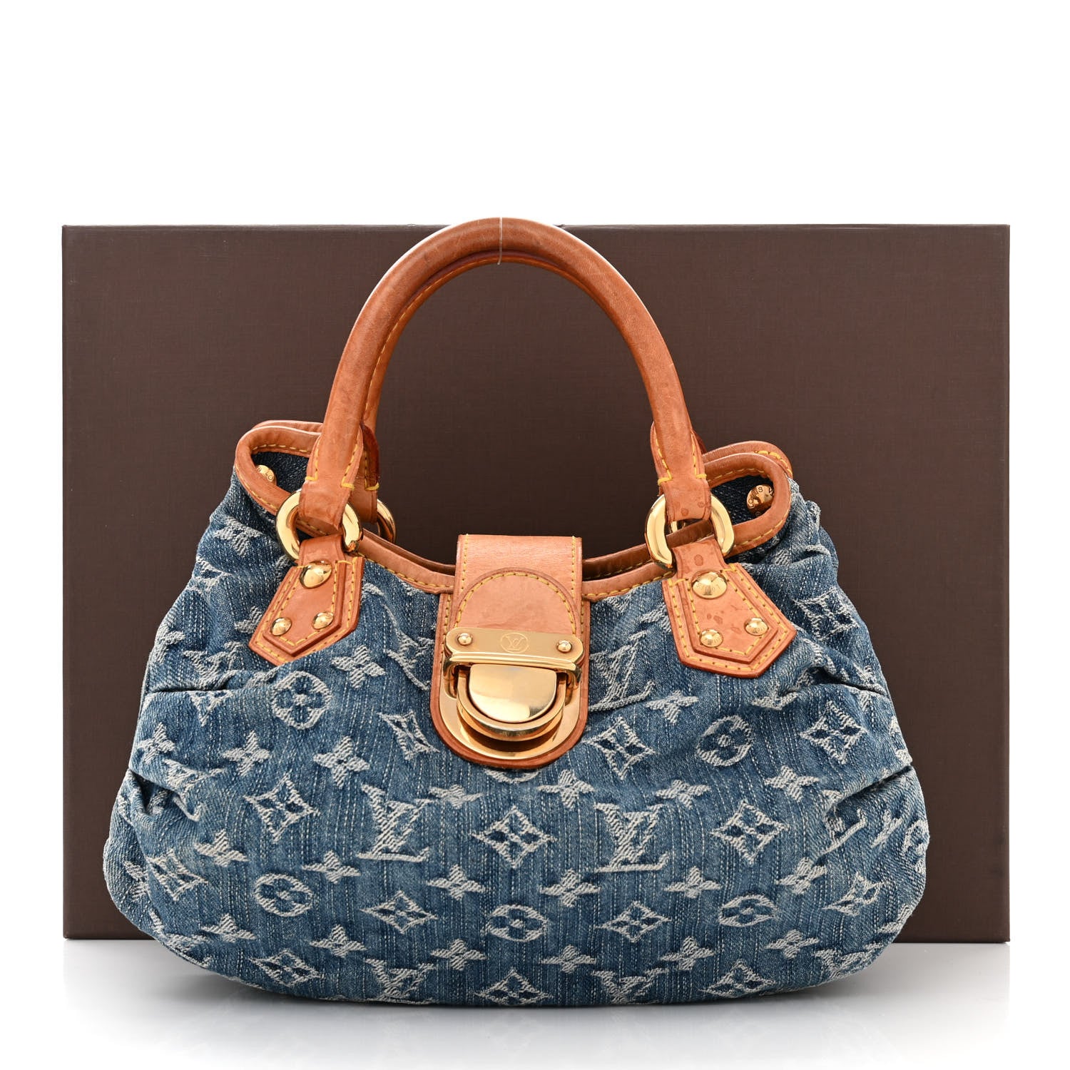 Louis Vuitton LOUIS VUITTON Monogram Denim Pleaty Blue 10 of 10