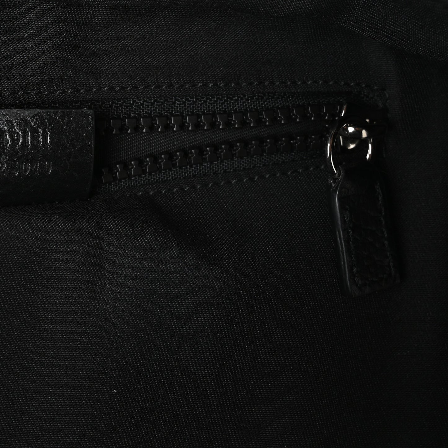 Nylon Monogram Slim Backpack Black