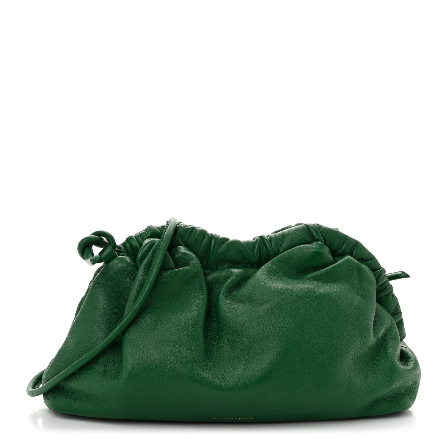 Mansur Gavriel Lambskin Mini Cloud Clutch Green 1622793 – FASHIONPHILE