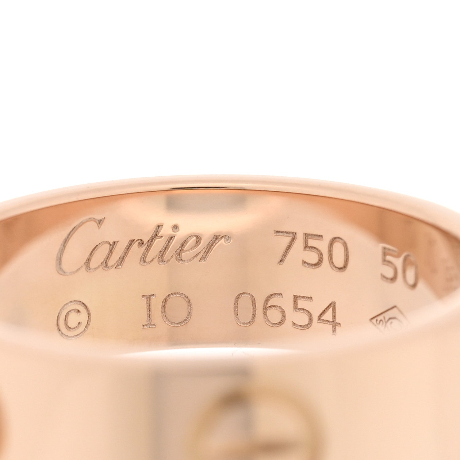 Cartier 18K Pink Gold 5.5mm LOVE Ring 50 5.25 4 of 4
