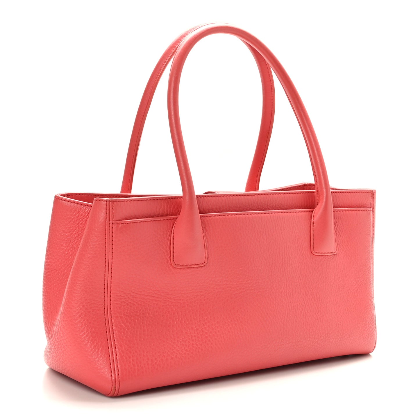Calfskin Small Cerf Executive Shopper Tote Pink