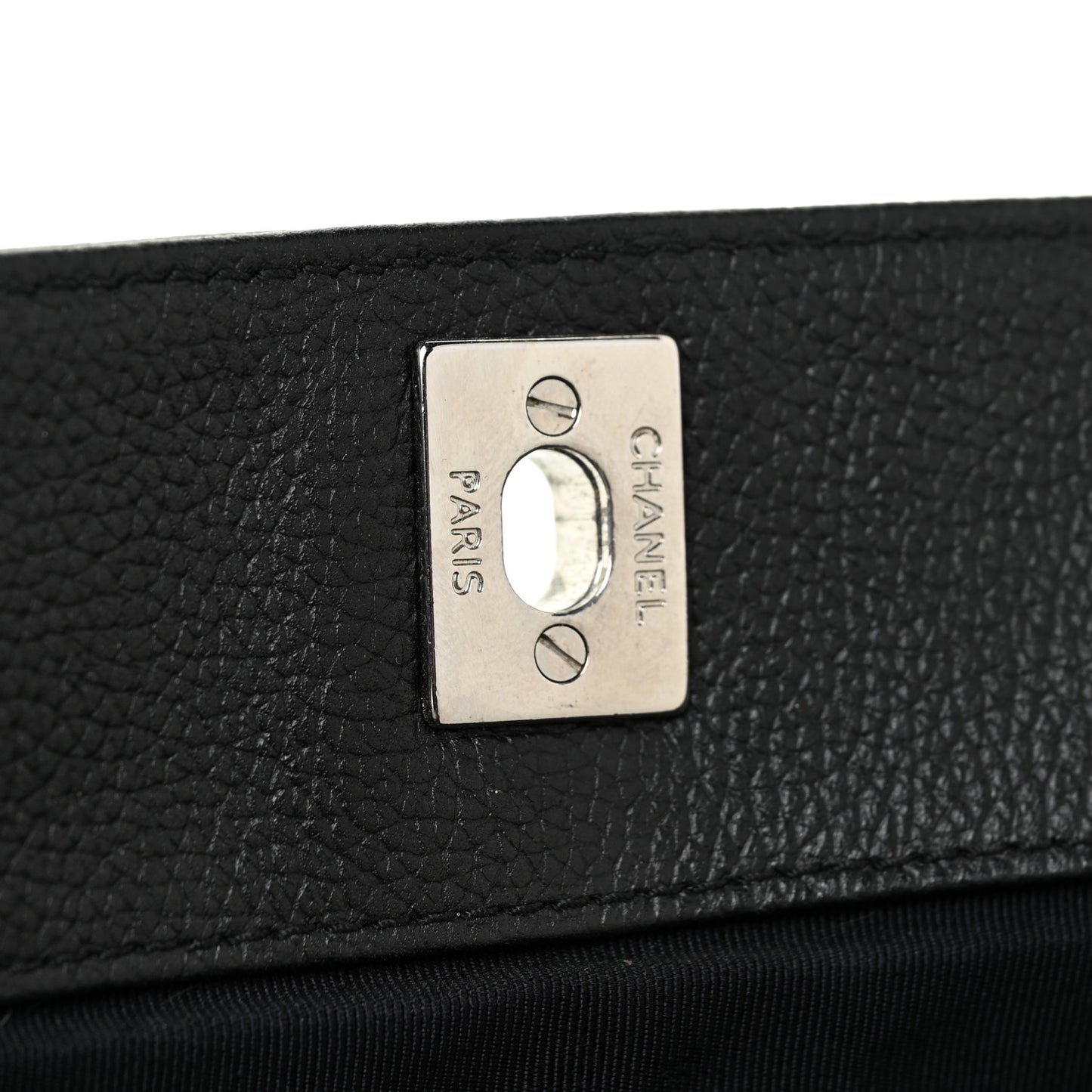 Calfskin Cerf Executive Shopper Tote Black