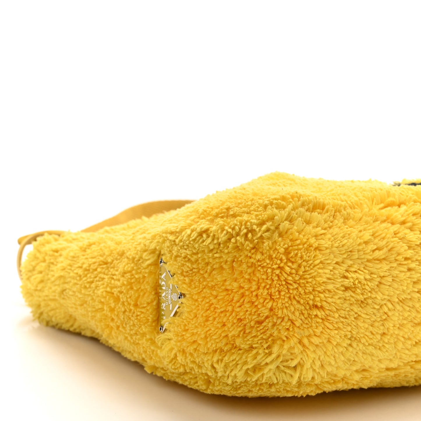 Terry Cloth Mini Re-Edition 2000 Bag Giallo Black