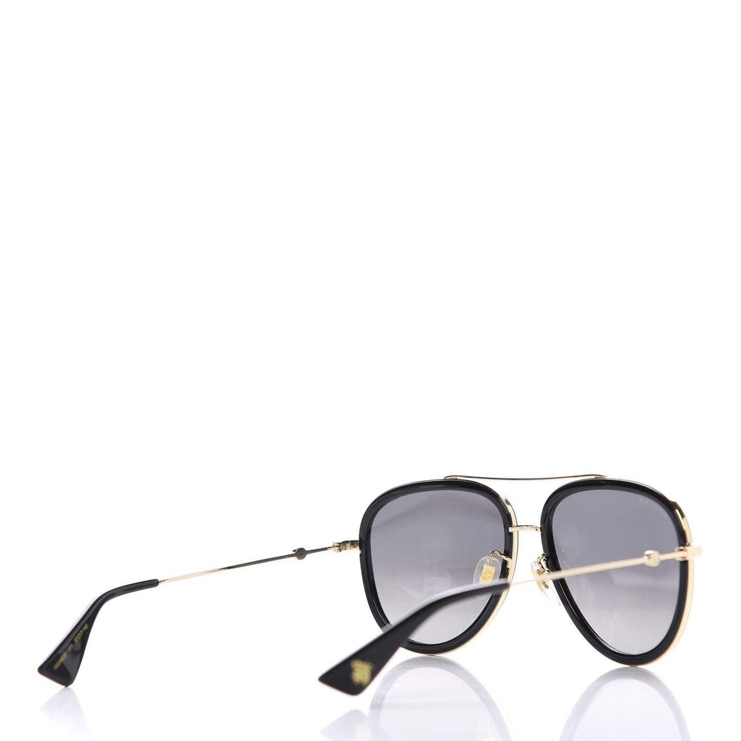 Aviator Sunglasses GG0062S Black Gold
