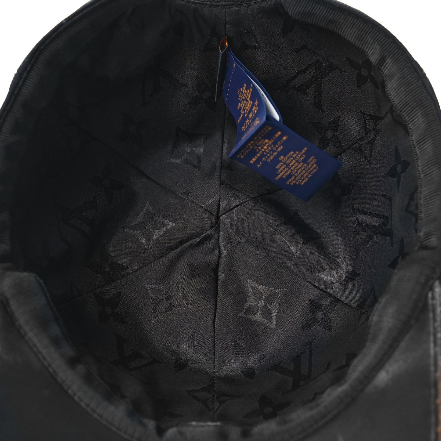 Monogram Cotton Jacquard Embroidered LV Day L Cap Black